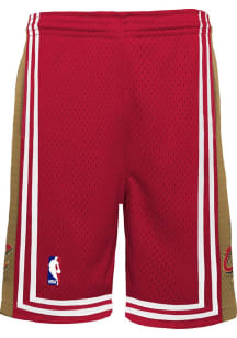 Mitchell and Ness Cleveland Cavaliers Youth Maroon Swingman Road Shorts