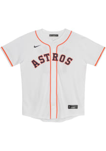 Nike Houston Boys White Home Game Blank Baseball Jersey