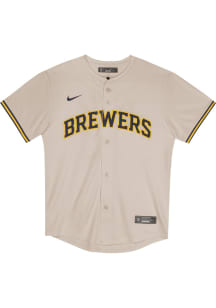 Nike Milwaukee Boys White Home Game Blank Baseball Jersey