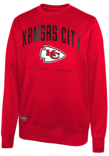Kansas City Chiefs Mens Red Base Crew Retro Team Long Sleeve Sweatshirt