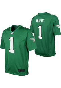 Jalen Hurts Philadelphia Eagles Youth Kelly Green Nike Alt 2 Replica Football Jersey