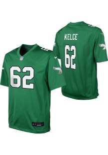 Jason Kelce Philadelphia Eagles Youth Kelly Green Nike Alt 2 Replica Football Jersey