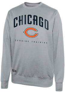 Chicago Bears Mens Grey Base Crew Retro Team Long Sleeve Sweatshirt
