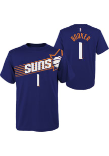 Devin Booker Phoenix Suns Youth Purple Flat NN Player Tee