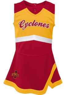Iowa State Cyclones Girls Cardinal Cheer Captain Cheer Dress Set