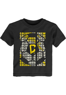 Columbus Crew Toddler Black Box Design Short Sleeve T-Shirt