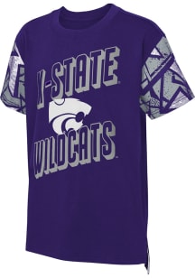 K-State Wildcats Boys Purple Game Changer Short Sleeve Fashion Tee