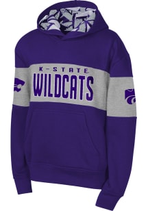 K-State Wildcats Youth Purple Red Zone Long Sleeve Hoodie