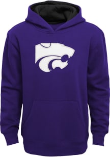 K-State Wildcats Boys Purple Prime Long Sleeve Hooded Sweatshirt