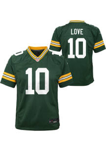 Jordan Love Green Bay Packers Youth Green Nike Replica Football Jersey