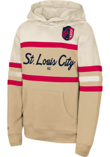 Mitchell and Ness St Louis City SC Youth White Head Coach Long Sleeve Hoodie