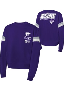 K-State Wildcats Girls Purple Eternal Love Long Sleeve Sweatshirt