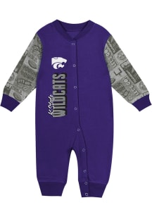 K-State Wildcats Baby Purple Play Book Long Sleeve One Piece