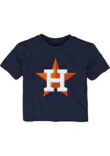 Houston Astros Infant Primary Logo Short Sleeve T-Shirt Navy Blue