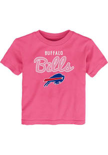 Buffalo Bills Toddler Girls Pink Big Game Short Sleeve T-Shirt