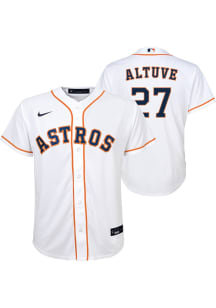 Jose Altuve  Houston Astros Boys White Home Replica Design Baseball Jersey