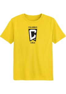 Columbus Crew Boys Yellow Primary Logo Short Sleeve T-Shirt
