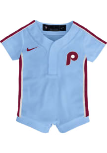 Nike Philadelphia Phillies Baby Light Blue Alt 2 Replica Romper Jersey Baseball Jersey