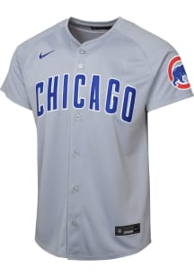 Nike Chicago Cubs Youth Grey Heather Limited Road Blank Jersey