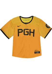 Nike Pittsburgh Pirates Toddler Yellow City Connect Limited Blank Jersey