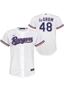 Jacob DeGrom  Nike Texas Rangers Youth White Home Replica Jersey