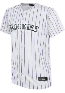 Nike Colorado Rockies Youth White Home Replica Blank Jersey