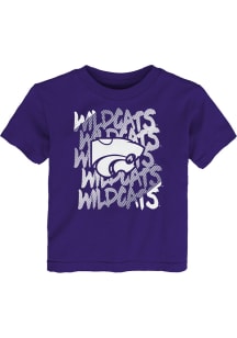 K-State Wildcats Toddler Purple Slash Short Sleeve T-Shirt
