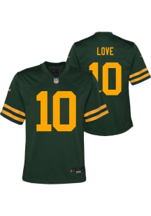 Jordan Love Green Bay Packers Youth Green Nike Alt Replica Football Jersey