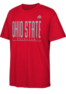 Ohio State Buckeyes Youth Red Pumped Up Short Sleeve T-Shirt