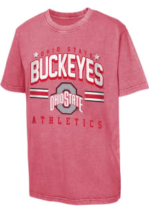Ohio State Buckeyes Youth Red Sure Shot Vintage Short Sleeve T-Shirt