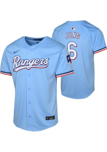 Josh Jung  Nike Texas Rangers Youth Light Blue Alt Limited Jersey