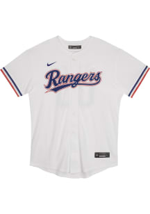 Nike Texas Rangers Boys White Home Game Blank Baseball Jersey