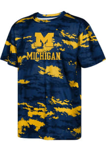 Michigan Wolverines Boys Blue Scrimmage Short Sleeve T-Shirt