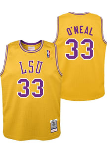 Shaquille O'Neal  Mitchell and Ness LSU Tigers Youth Swingman Purple Basketball Jersey