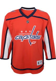 Washington Boys Red Blank Home Replica Hockey Jersey