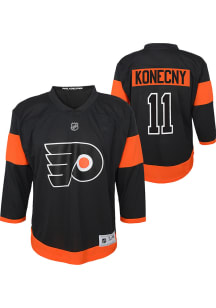 Travis Konecny  Philadelphia Flyers Toddler Black Replica Third Alt Jersey Hockey Jersey