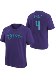 Ketel Marte Arizona Diamondbacks Youth Purple City Connect NN Player Tee