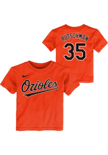 Adley Rutschman Baltimore Orioles Toddler Orange Home NN Short Sleeve Player T Shirt