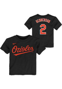 Gunnar Henderson Baltimore Orioles Toddler Black Home NN Short Sleeve Player T Shirt