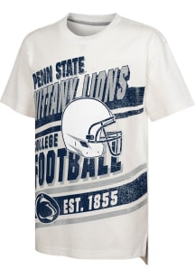 Penn State Nittany Lions Youth Oatmeal Lets Get Loud Fball Short Sleeve T-Shirt