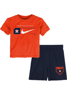Nike Houston Astros Boys Navy Blue Swoosh Set Top and Bottom