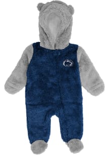 Penn State Nittany Lions Baby Navy Blue Game Nap Loungewear One Piece Pajamas