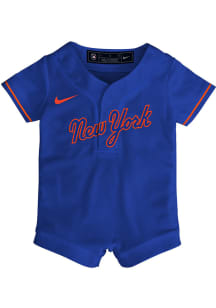 Nike New York Mets Baby Blue Atl Blank Replica Romper Jersey Baseball Jersey