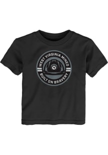 West Virginia Mountaineers Toddler Black Built On Bravery Short Sleeve T-Shirt
