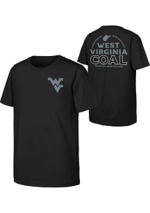 West Virginia Mountaineers Youth Black Powered By Short Sleeve T-Shirt