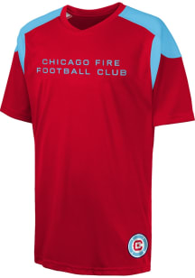 Chicago Fire Youth Red Wordmark Short Sleeve T-Shirt