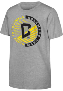 Columbus Crew Youth Grey Center Circle Short Sleeve T-Shirt