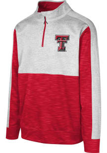 Texas Tech Red Raiders Youth Red Tackle Play Long Sleeve Quarter Zip Shirt