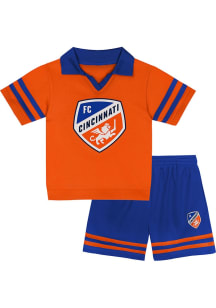 FC Cincinnati Toddler Orange Charming Dude Set Top and Bottom