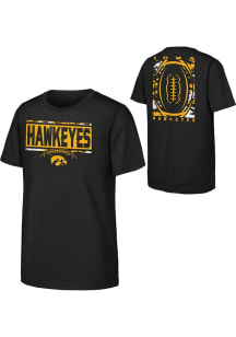 Iowa Hawkeyes Youth Black Camo Football Short Sleeve T-Shirt